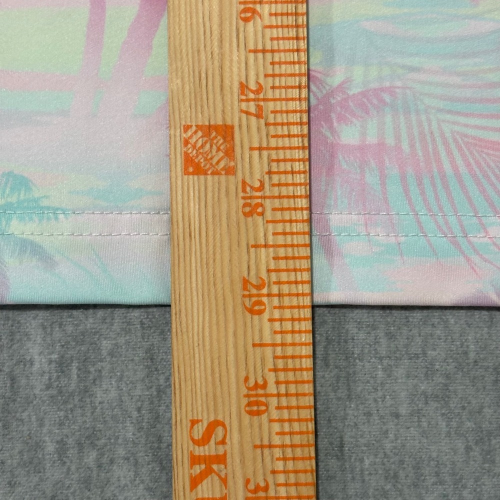 Sunday Swagger Mens Large Pastel Palm Tree‎ Golf Polo Shirt Pink Mint Green L - Picture 5 of 9